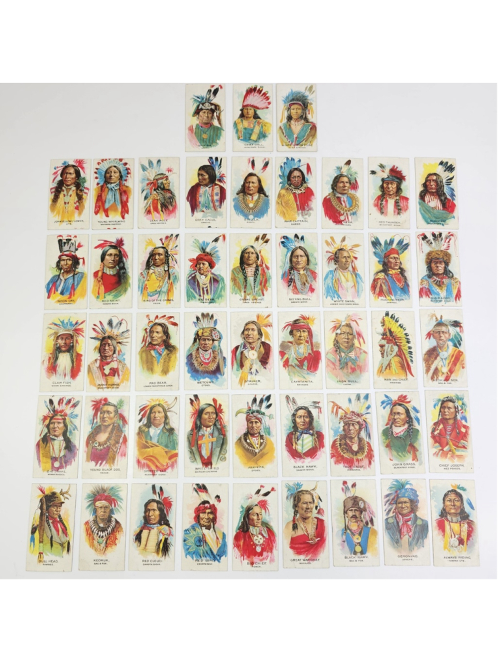 Vintage 1930 Indian Chiefs British American Tobacco Cards 48/50 No Duplicates